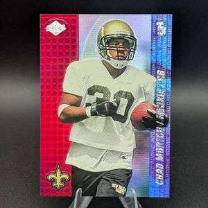 RARE Vintage Error 2000 Collector's Edge T3 Holo Red Chad Morton Missing #d /50